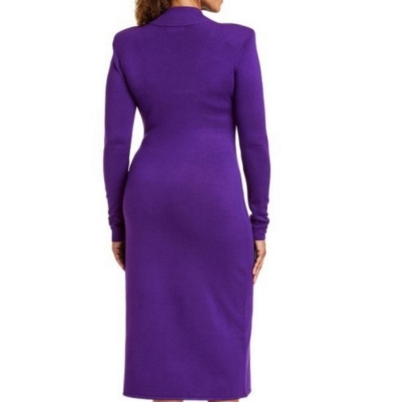 Sergio Hudson Sweater Purple Dress, Various Sizes-NWT - Picture 6 of 11